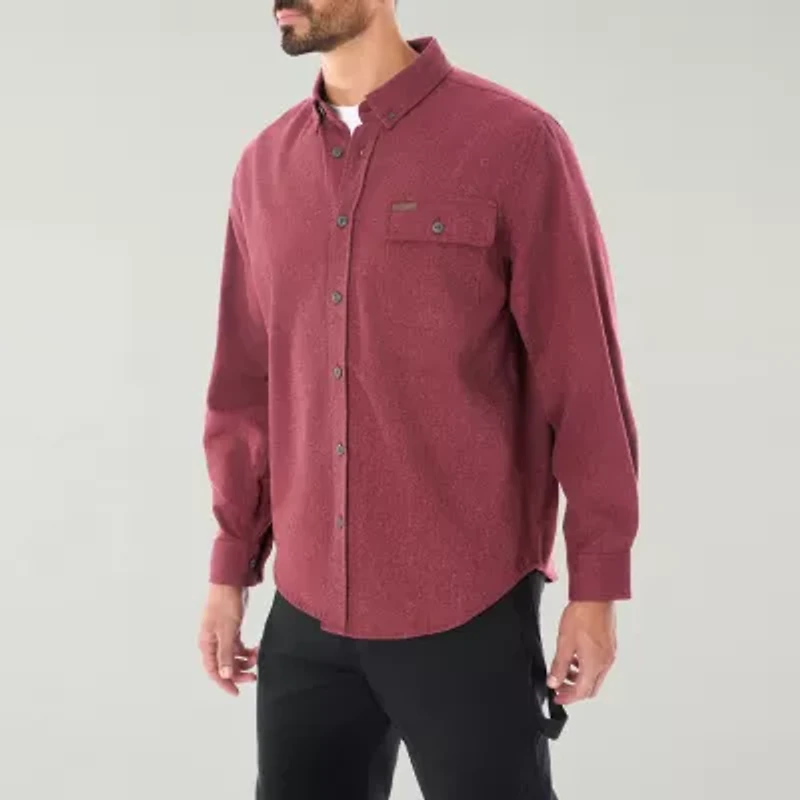 Smiths Workwear Heavyweight Chamois Flannel Mens Long Sleeve Regular Fit Shirt