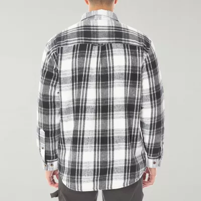 Smiths Workwear Sherpa Lined Flannel Mens Midweight Shirt Jacket