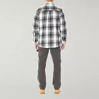 Smiths Workwear Sherpa Lined Flannel Mens Midweight Shirt Jacket
