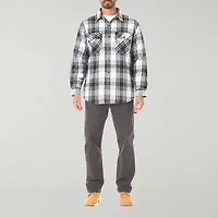 Smiths Workwear Sherpa Lined Flannel Mens Midweight Shirt Jacket