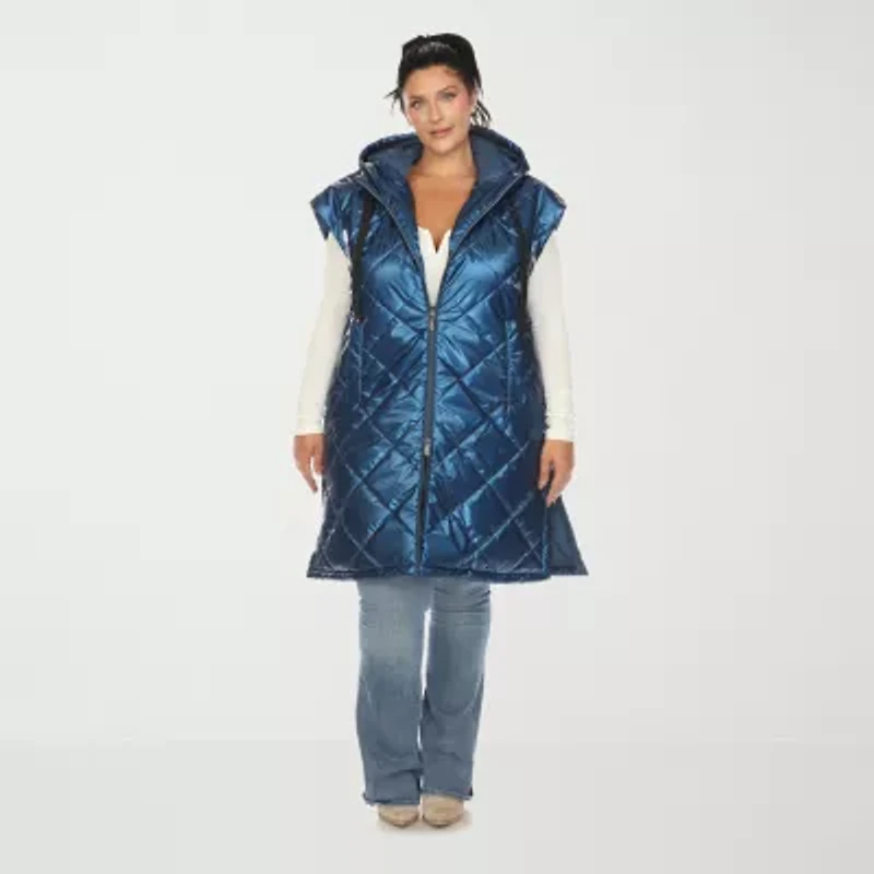 White Mark Womens Midweight Plus Puffer Vest