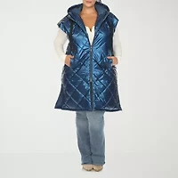 White Mark Womens Midweight Plus Puffer Vest