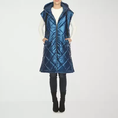 White Mark Womens Water Resistant Midweight Puffer Vest