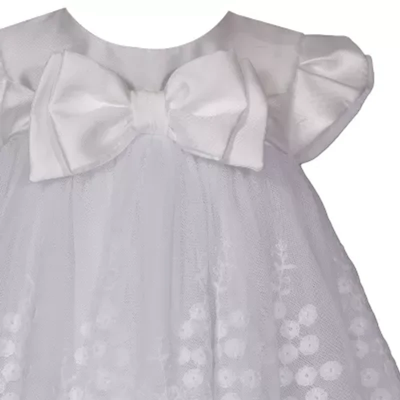 Bonnie Jean Baby Girls Short Sleeve Puffed A-Line Dress