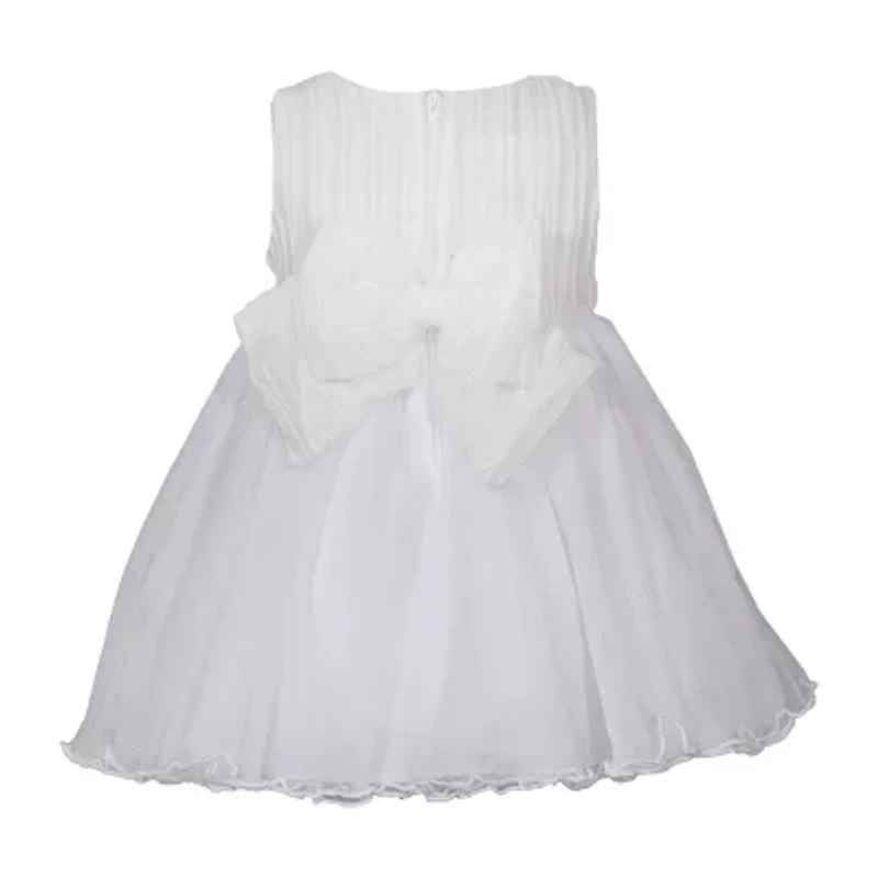 Bonnie Jean Baby Girls Sleeveless Flower Girl Fit + Flare Dress