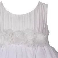 Bonnie Jean Baby Girls Sleeveless Flower Girl Fit + Flare Dress