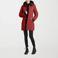Hfx Womens Hooded Easy-on + Easy-off Lightweight Puffer Jacket