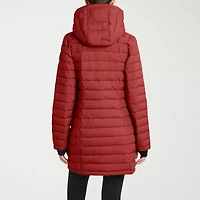 Hfx Womens Hooded Easy-on + Easy-off Lightweight Puffer Jacket