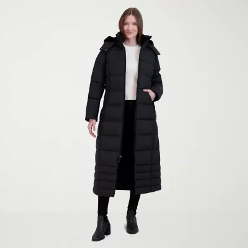 Hfx Womens Hooded Easy-on + Easy-off Heavyweight Puffer Jacket