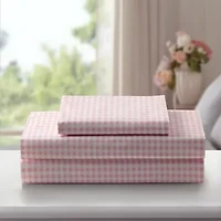 Laurel & Mayfair 250tc Gingham Print Sheet Set