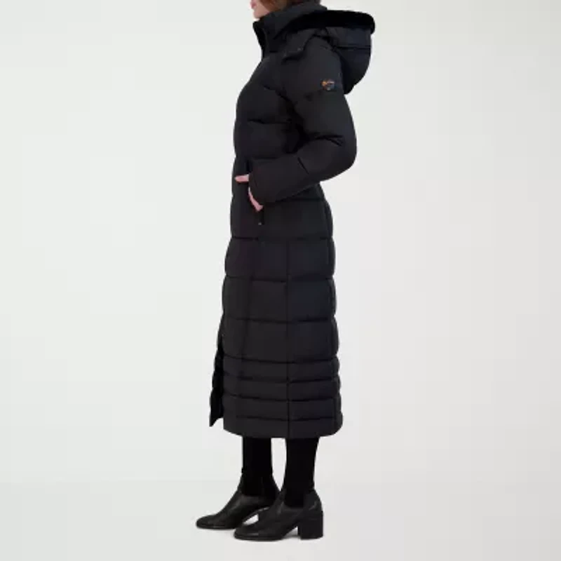 Hfx Womens Hooded Easy-on + Easy-off Heavyweight Puffer Jacket