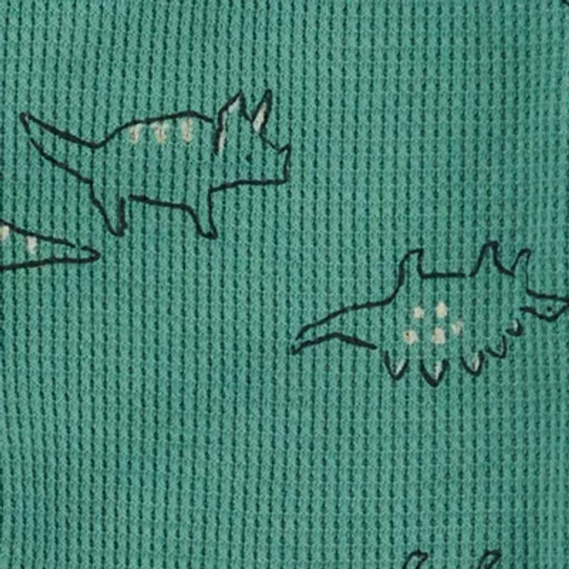 Carter's Toddler Boys Crew Neck Long Sleeve Footed Pajamas