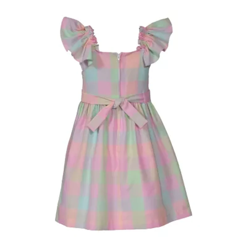 Bonnie Jean Little & Big Kid Girls Sleeveless Flutter Sleeve Fit + Flare Dress
