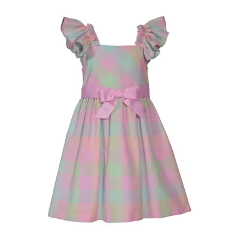 Bonnie Jean Little & Big Kid Girls Sleeveless Flutter Sleeve Fit + Flare Dress