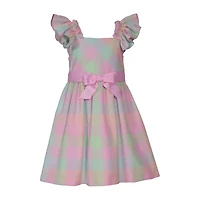 Bonnie Jean Little & Big Kid Girls Sleeveless Flutter Sleeve Fit + Flare Dress