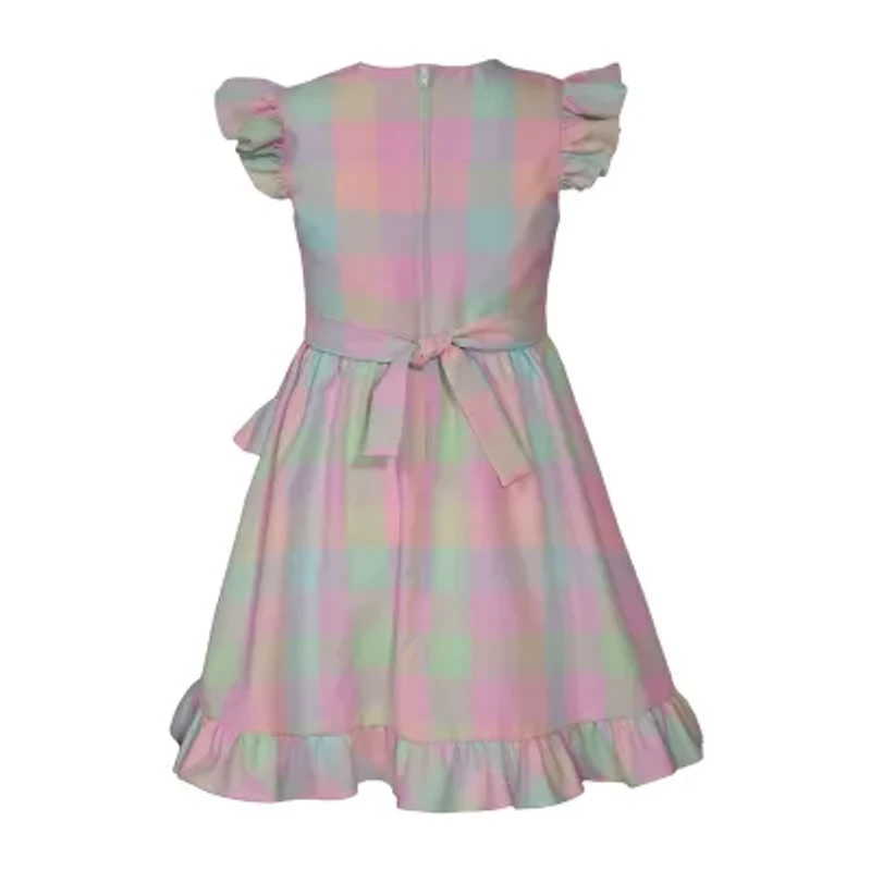 Bonnie Jean Big Kid Girls Sleeveless Flutter Sleeve Fit + Flare Dress