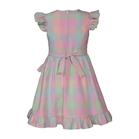Bonnie Jean Big Kid Girls Sleeveless Flutter Sleeve Fit + Flare Dress