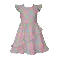 Bonnie Jean Big Kid Girls Sleeveless Flutter Sleeve Fit + Flare Dress
