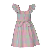 Bonnie Jean Big Kid Girls Sleeveless Flutter Sleeve Fit + Flare Dress