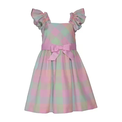 Bonnie Jean Big Kid Girls Sleeveless Flutter Sleeve Fit + Flare Dress
