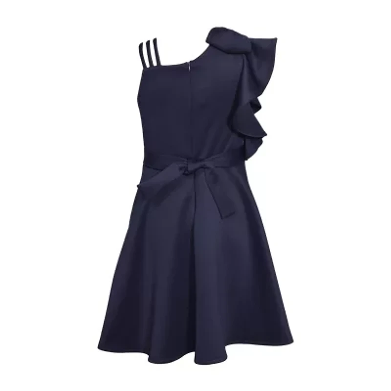 Bonnie Jean Big Kid Girls Sleeveless Flutter Sleeve Fit + Flare Dress