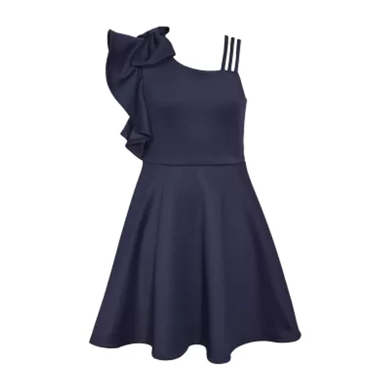 Bonnie Jean Big Kid Girls Sleeveless Flutter Sleeve Fit + Flare Dress