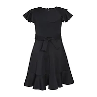 Bonnie Jean Big Kid Girls Short Sleeve Fit + Flare Dress