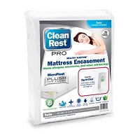 CleanRest Pro Zip Bed Bug Blocker Dust Mite Barrier Breathable Mattress Encasement