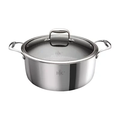 Hell's Kitchen Hybrid Tri-Ply Stainless Steel 7.5-qt. Stockpot