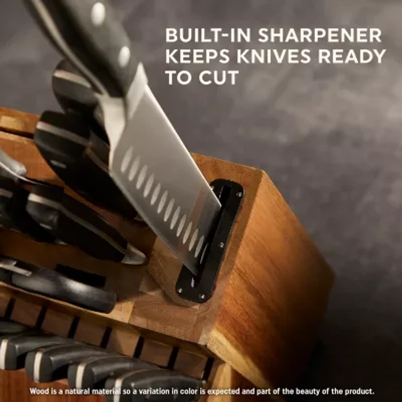 Chicago Cutlery Insignia Triple Rivet Poly 18-pc. Knife Block Set