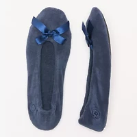 Isotoner Terry Womens Slip Resistant Ballerina Slippers