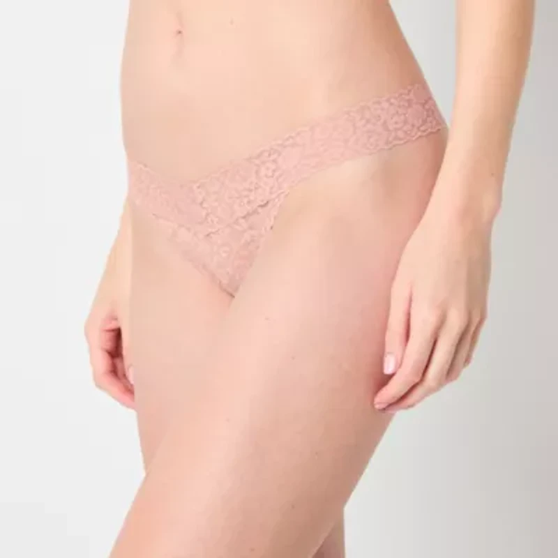 Ambrielle Everyday Lace Thong Panty