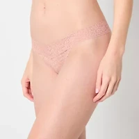 Ambrielle Everyday Lace Thong Panty