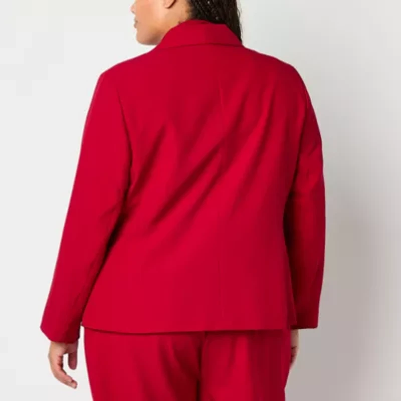 Black Label by Evan-Picone Womens Classic Fit Plus Suit Jacket