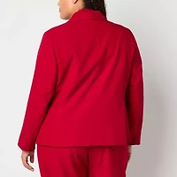 Black Label by Evan-Picone Womens Classic Fit Plus Suit Jacket