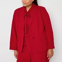 Black Label by Evan-Picone Womens Classic Fit Plus Suit Jacket