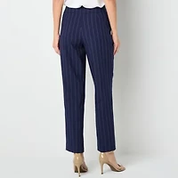 Black Label by Evan-Picone Pinstripe Womens Straight Fit Suit Pant