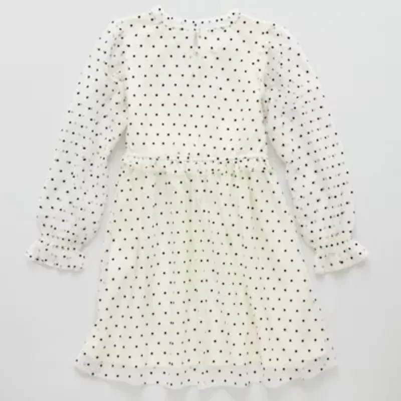 Thereabouts Little & Big Kid Girls Long Sleeve A-Line Dress