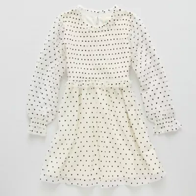 Thereabouts Little & Big Kid Girls Long Sleeve A-Line Dress