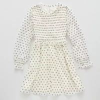 Thereabouts Little & Big Kid Girls Long Sleeve A-Line Dress