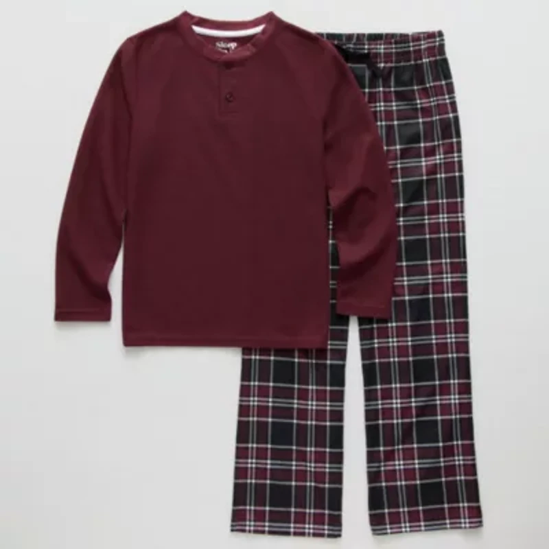 Sleep On It Little & Big Kid Boys Flannel Long Sleeve 2-pc. Pajama Sets