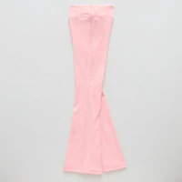 Xersion Rib Little & Big Kid Girls Quick Dry High Rise 26 1/2" Active Flare Full Length Leggings