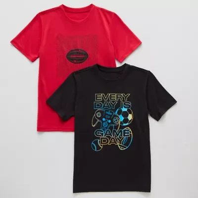 Xersion Performance Little & Big Kid Boys Crew Neck Short Sleeve Regular Fit 2-pc. Graphic T-Shirt
