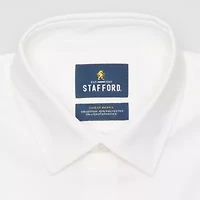 Stafford Advanced Performance Sweat Repel Mens Regular Fit Stretch Fabric Wrinkle Free Long Sleeve Dress Shirt