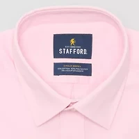 Stafford Advanced Performance Sweat Repel Mens Regular Fit Stretch Fabric Wrinkle Free Long Sleeve Dress Shirt