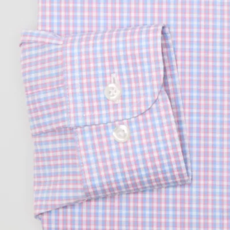 Stafford Smart Tech Mens Regular Fit Stretch Fabric Wrinkle Free Long Sleeve Dress Shirt