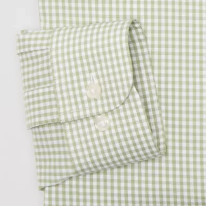 Stafford Smart Tech Mens Regular Fit Stretch Fabric Wrinkle Free Long Sleeve Dress Shirt