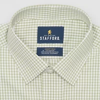 Stafford Mens Regular Fit Easy-on + Easy-off Sensory Friendly Adaptive Stretch Fabric Wrinkle Free Long Sleeve Dress Shirt