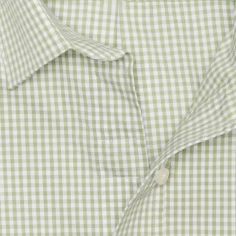 Stafford Mens Regular Fit Easy-on + Easy-off Sensory Friendly Adaptive Stretch Fabric Wrinkle Free Long Sleeve Dress Shirt