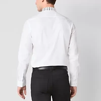 J. Ferrar Mens Long Sleeve Slim Fit Button-Down Shirt